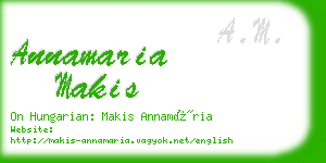 annamaria makis business card